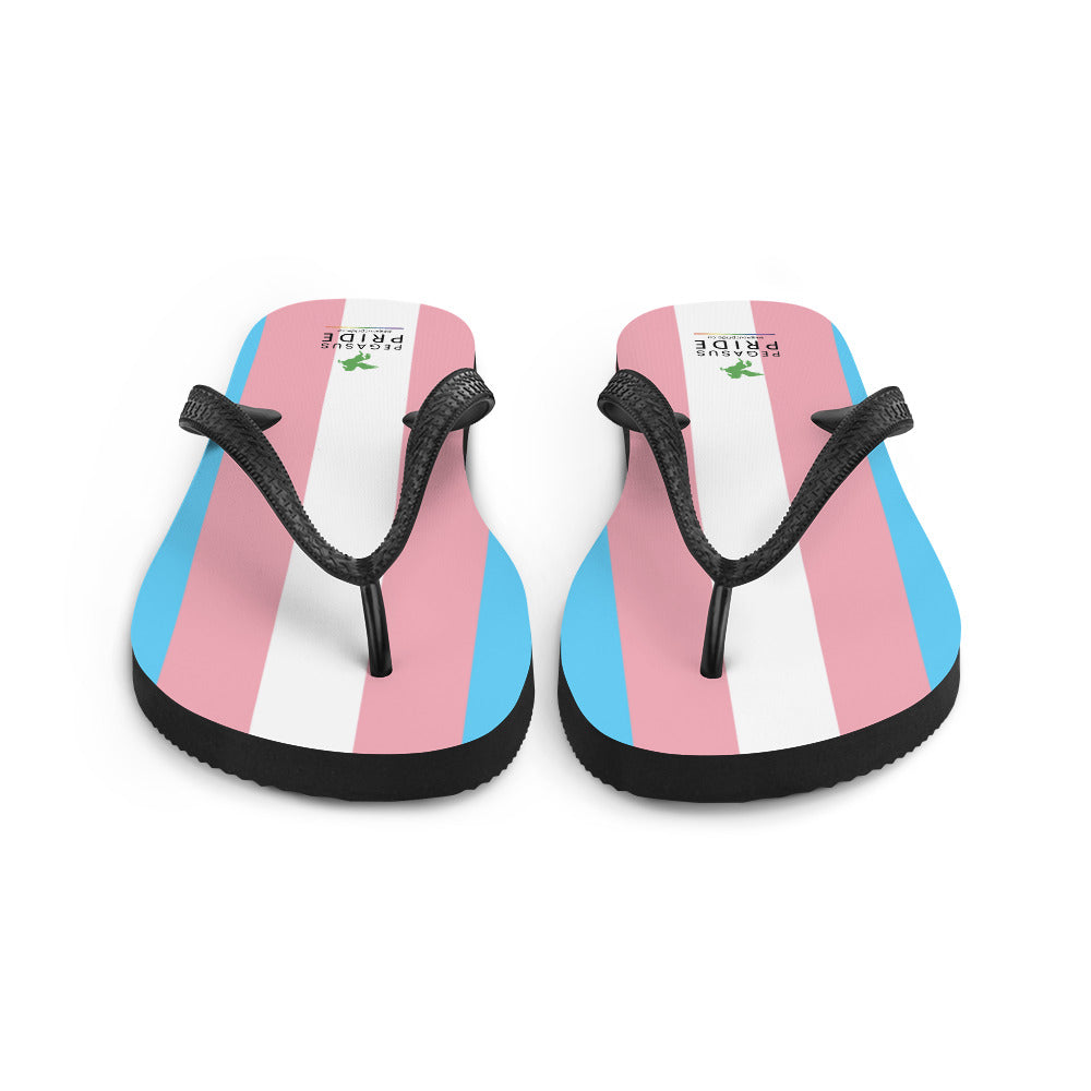 Transgender Trans Pride Flag Flip-Flop Sandals sublimation-flip-flops-white-front-640943c1ce318