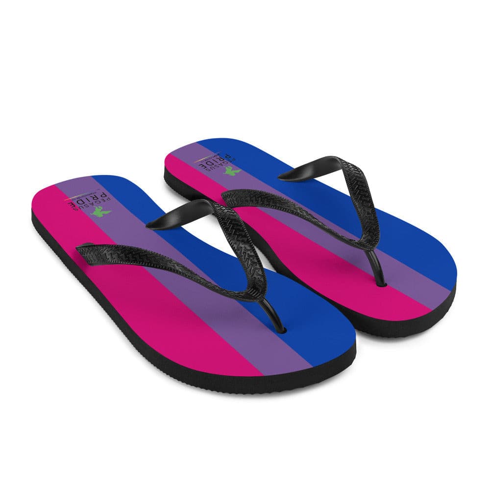 Bisexual Bi Pride Flag Flip Flops sublimation-flip-flops-white-front-right-640940a069410