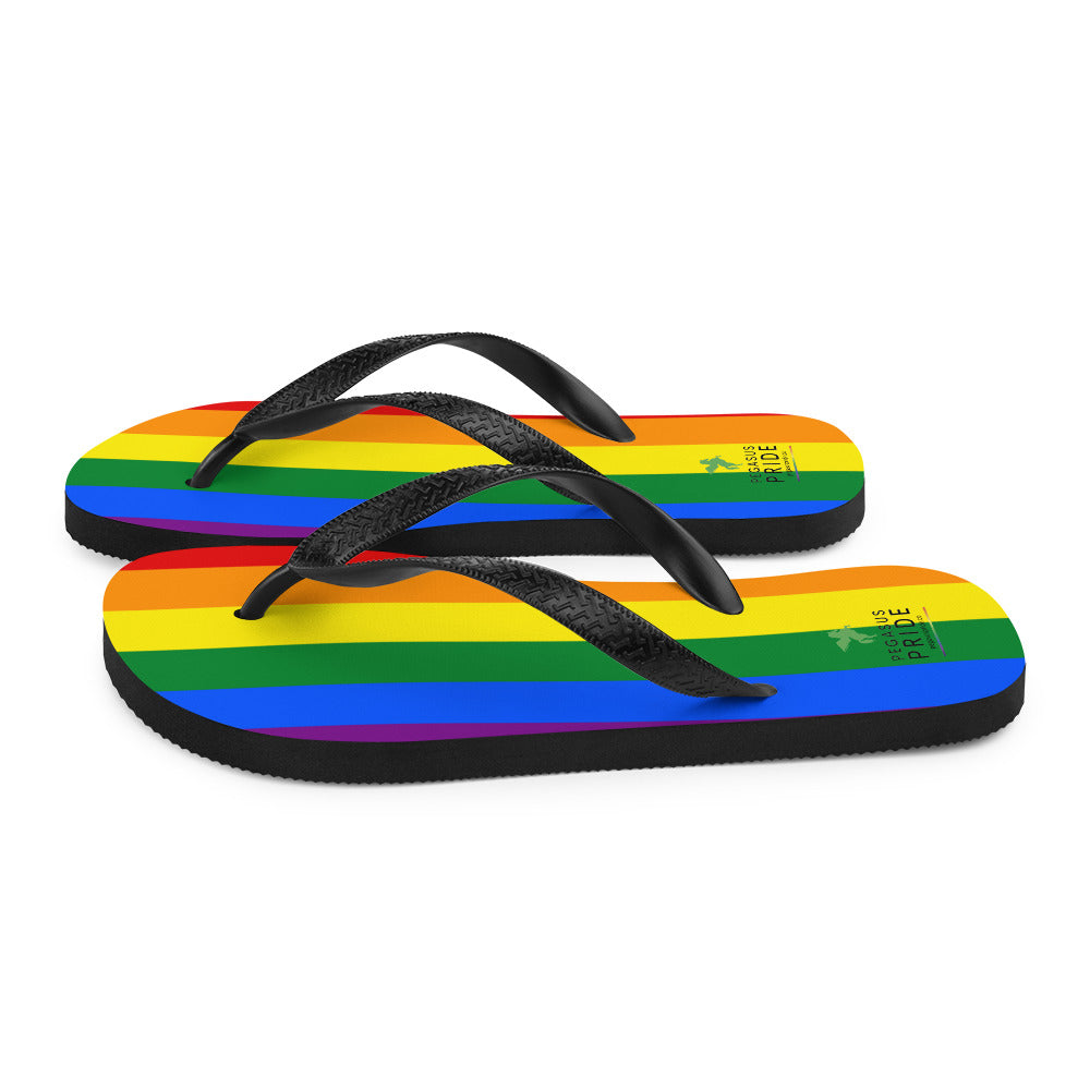 LGBTQ Pride Flag Flip-Flops Sandals sublimation-flip-flops-white-left-6408a8f7bf0ab