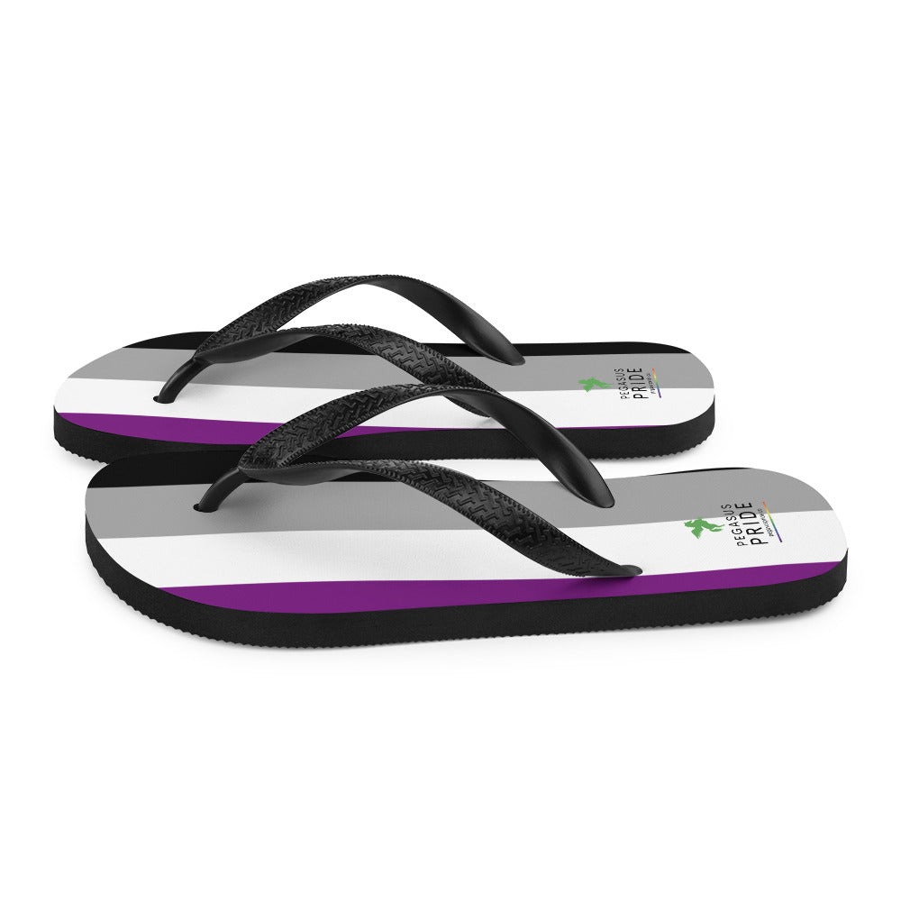 Asexual Ace Pride Flip-Flops sublimation-flip-flops-white-left-64093fbf75309