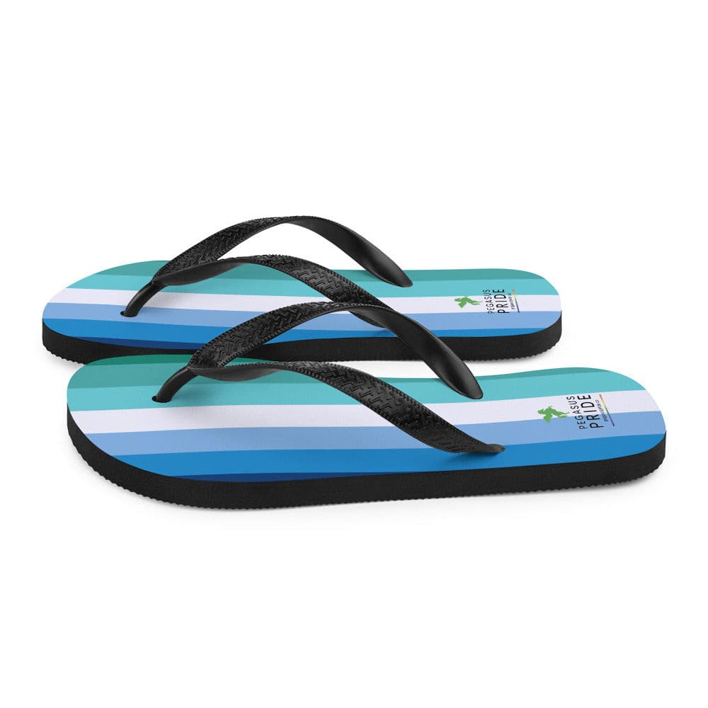 Gay MLM Vincian Pride Flag Flip-Flop Sandals sublimation-flip-flops-white-left-64094111c1518