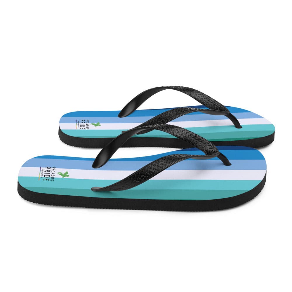 Gay MLM Vincian Pride Flag Flip-Flop Sandals sublimation-flip-flops-white-right-64094111c1569