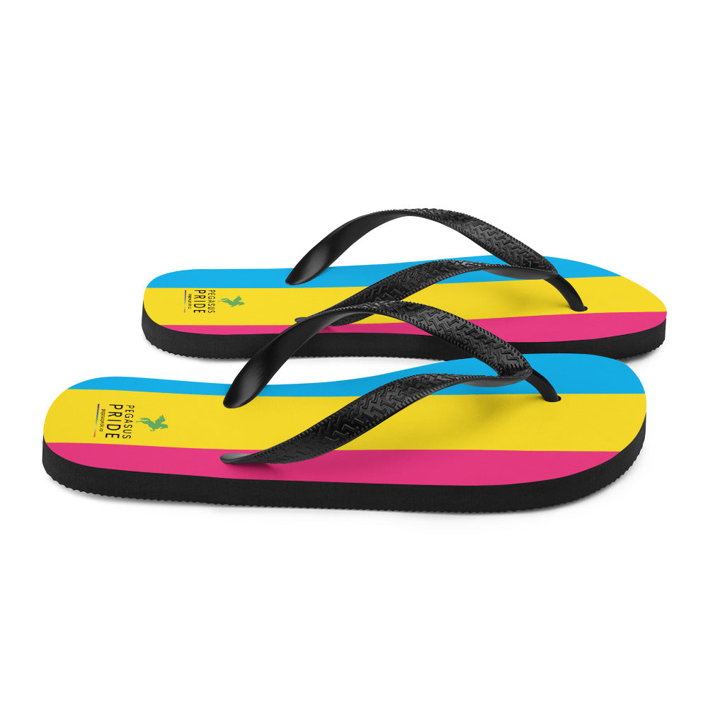 Pansexual Pan Pride Flag Flip-Flops Sandals sublimation-flip-flops-white-right-640942ffddc7a