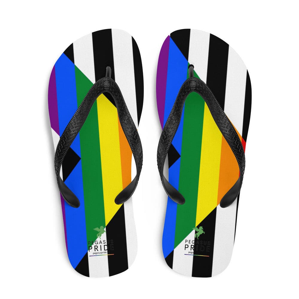 Straight Ally Pride Flag Flip-Flop Sandals Straight Ally sublimation-flip-flops-white-top-6409406dbcd6d