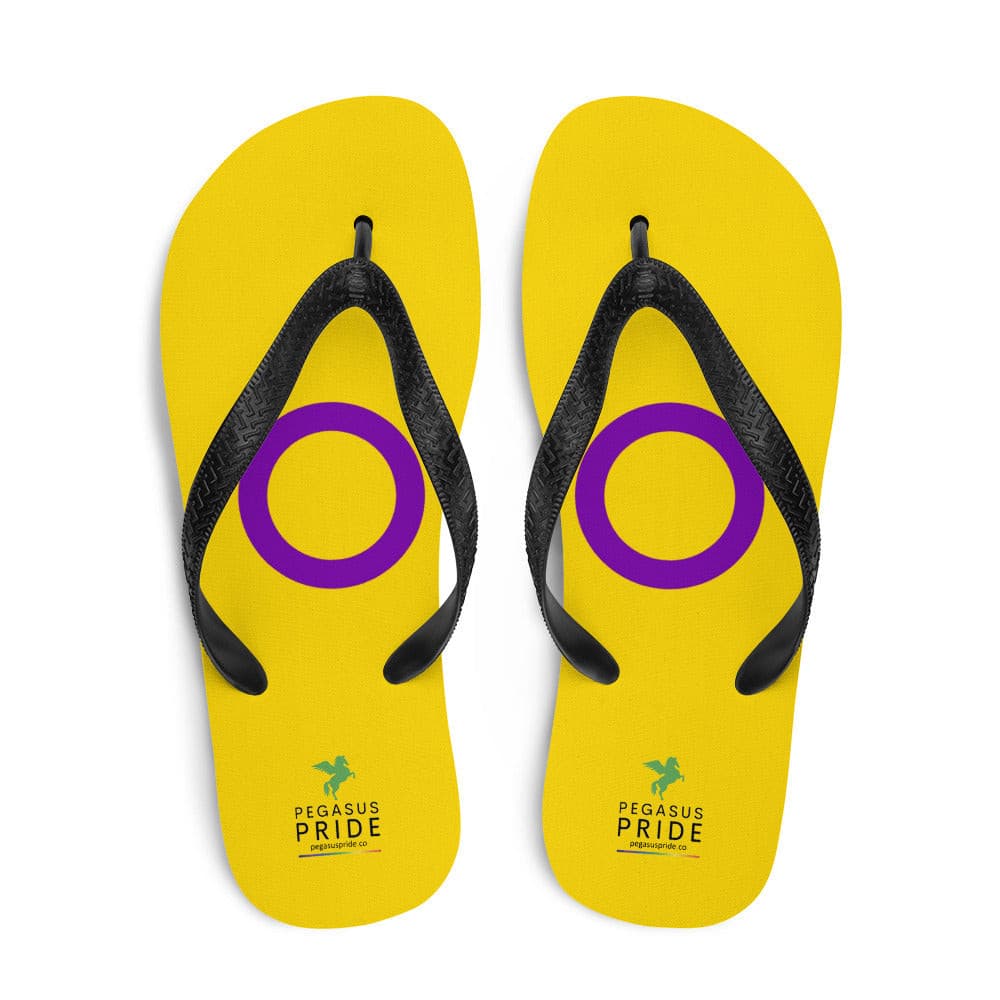 Intersex Pride Flag Flip-Flops Sandals Intersex sublimation-flip-flops-white-top-640941e5af491