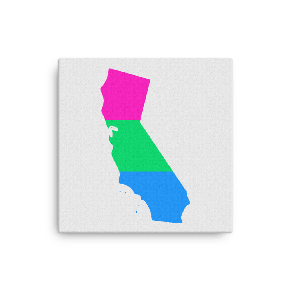 California Polysexual Poly Pride Canvas Wall Art 12in×12in Polysexual California thin-canvas-_in_-12x12-front-638eada4a8e6d