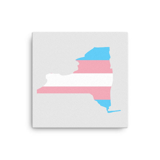 New York Transgender Trans Pride Canvas Wall Art 12in×12in Transgender New York thin-canvas-_in_-12x12-front-638f8d76861d5