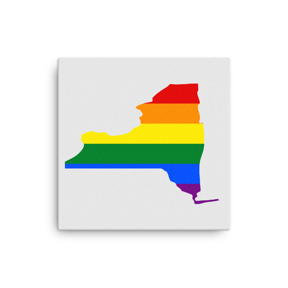 New York LGBTQ Pride Canvas Wall Art 12in×12in Pride New York thin-canvas-_in_-12x12-front-638f9755d200e