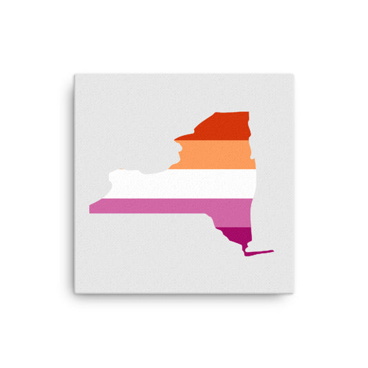 New York Lesbian Pride Canvas Wall Art 12in×12in Lesbian New York thin-canvas-_in_-12x12-front-638fd3727d1f0