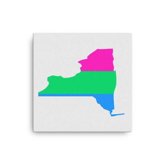 New York Polysexual Poly Pride Canvas Wall Art 12in×12in Polysexual New York thin-canvas-_in_-12x12-front-638fd49778b7d