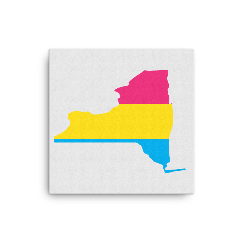 New York Pansexual Pan Pride Canvas Wall Art 12in×12 Pansexual New York thin-canvas-_in_-12x12-front-638fd4e58639d