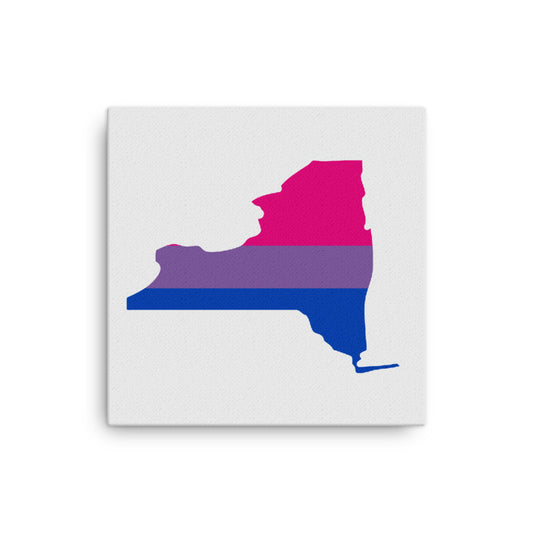 New York Bisexual Bi Pride Canvas Wall Art 12in×12in Bisexual New York thin-canvas-_in_-12x12-front-638fd5a9423f3