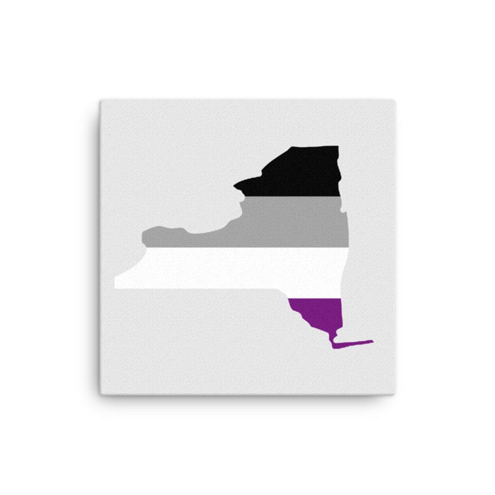 New York Asexual Ace Pride Canvas Wall Art 12in×12in Asexual New York thin-canvas-_in_-12x12-front-638fd6d074609