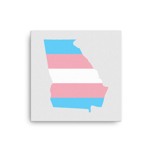 Georgia Transgender Trans Pride Canvas Wall Art 12in×12in Transgender Georgia thin-canvas-_in_-12x12-front-639254ad9f950