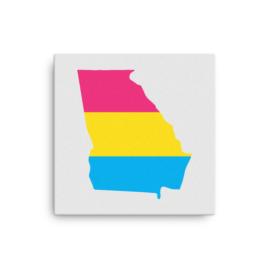 Georgia Pansexual Pan Pride Canvas Wall Art 12in×12in Pansexual Georgia thin-canvas-_in_-12x12-front-6392a01e2368f