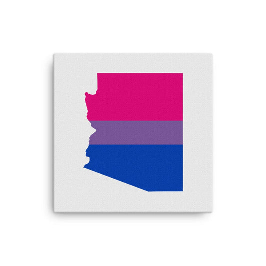 Arizona Bisexual Bi Pride Canvas Wall Art 12in×12in Bisexual Arizona thin-canvas-_in_-12x12-front-63ab9c91d768f