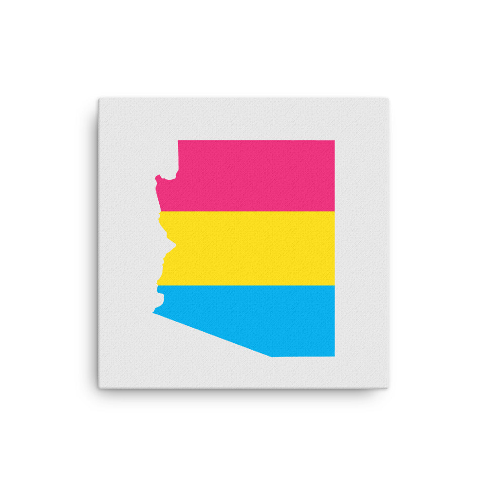 Arizona Pansexual Pan Pride Canvas Wall Art 12in×12in Pansexual Arizona thin-canvas-_in_-12x12-front-63acee5a04d41