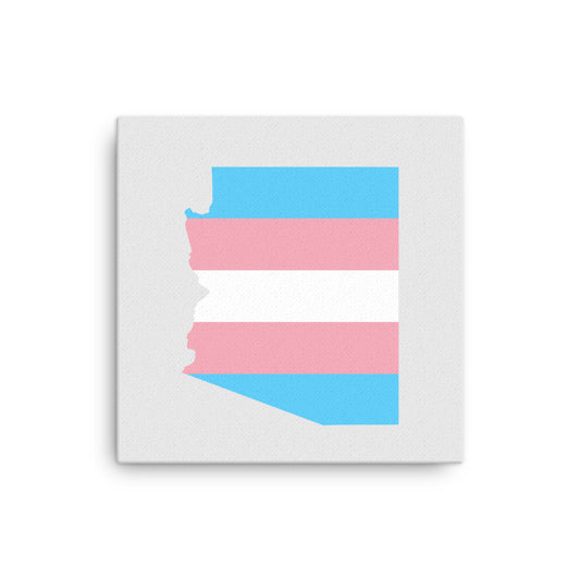 Arizona Transgender Trans Pride Canvas Wall Art 12in×12in Transgender Arizona thin-canvas-_in_-12x12-front-63acf57423a28