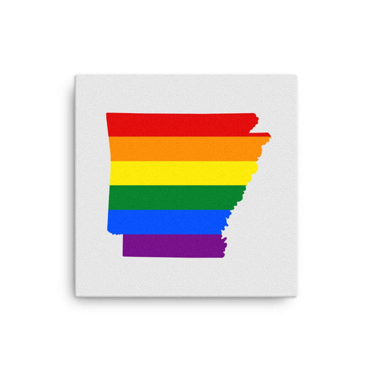 Arkansas LGBTQ Pride Canvas Wall Art 12″×12″ Pride Arkansas thin-canvas-_in_-12x12-front-64092ad7ac205