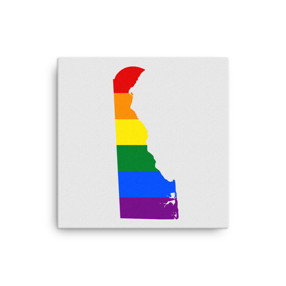 Delaware LGBTQ Pride Canvas Wall Art 12″×12″ Pride thin-canvas-_in_-12x12-front-64093333ed1b9