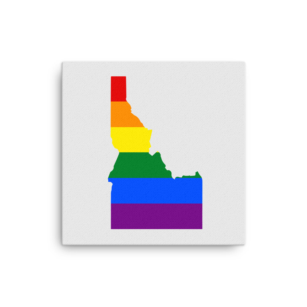 Idaho LGBTQ Pride Canvas Wall Art 12″×12″ Pride thin-canvas-_in_-12x12-front-64093410baa16