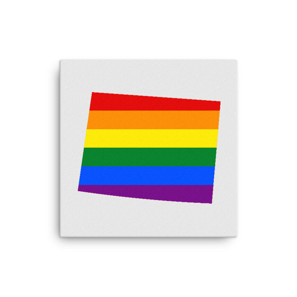 Wyoming LGBTQ Pride Canvas Wall Art 12″×12″ Pride Wyoming thin-canvas-_in_-12x12-front-64093c33ab5eb