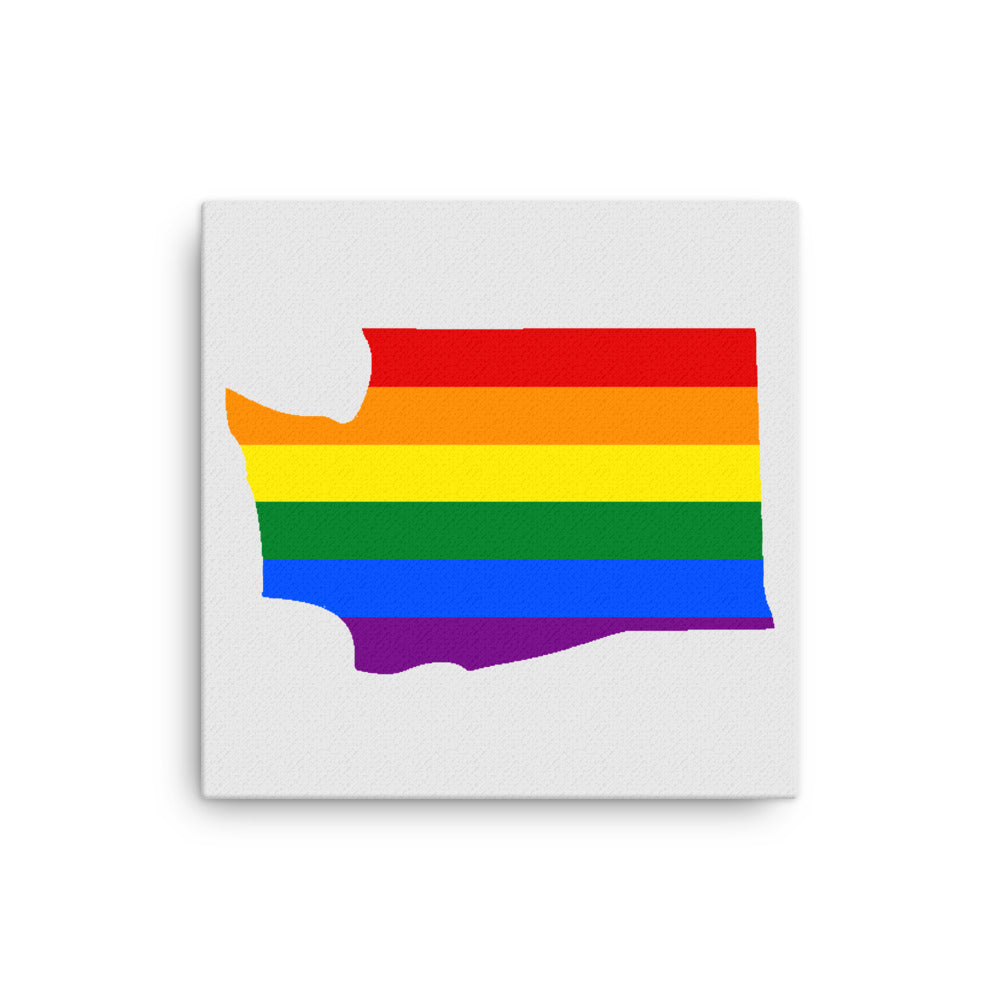 Washington LGBTQ Pride Canvas Wall Art 12″×12″ thin-canvas-_in_-12x12-front-641b5c132963e