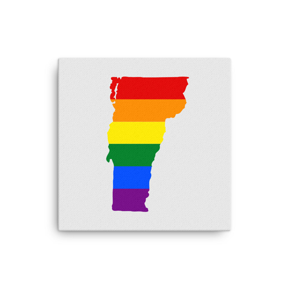 Vermont LGBTQ Pride Canvas Wall Art 12″×12″ Pride Vermont thin-canvas-_in_-12x12-front-641b609790a58