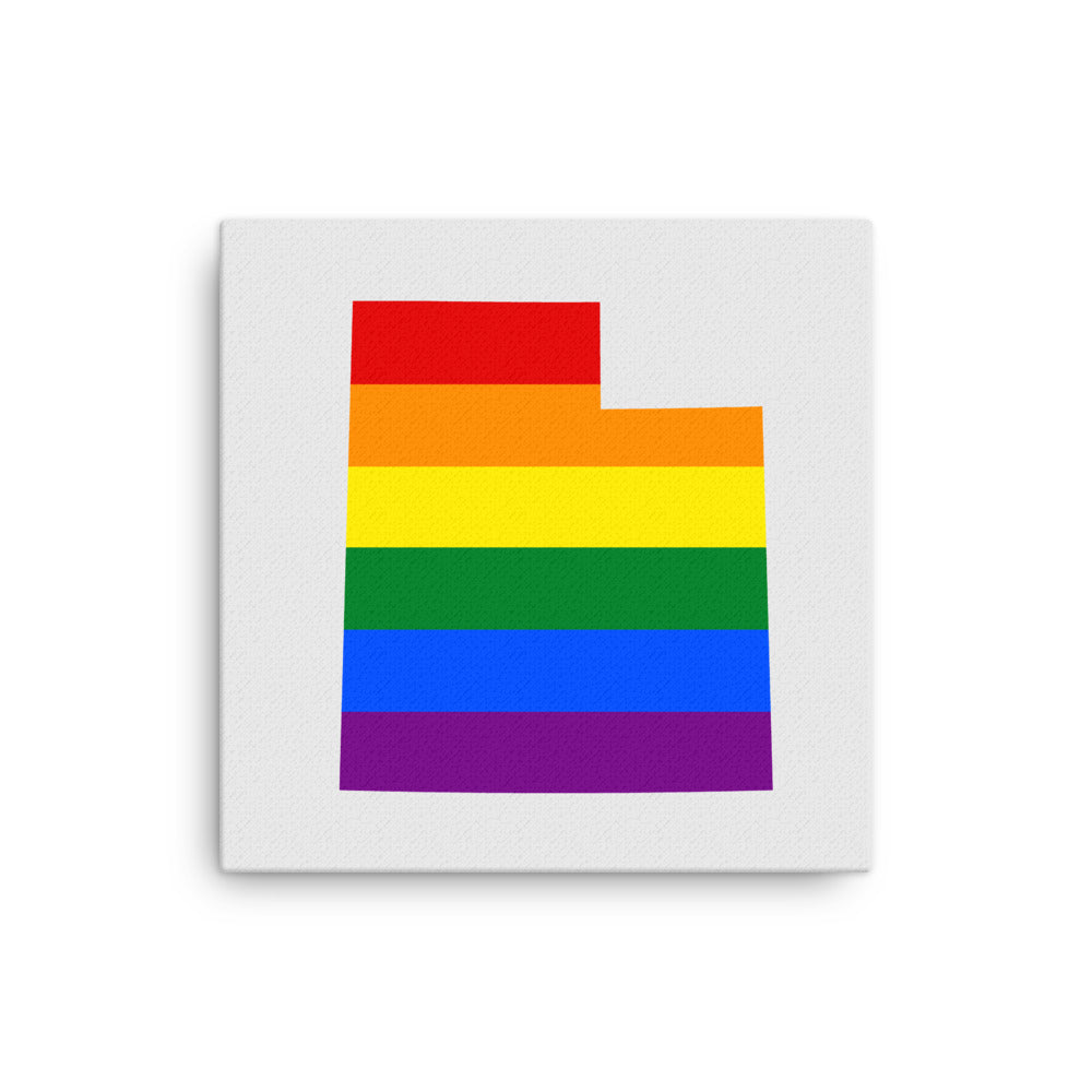 Utah LGBTQ Pride Canvas Wall Art 12″×12″ thin-canvas-_in_-12x12-front-641b678ec00ad