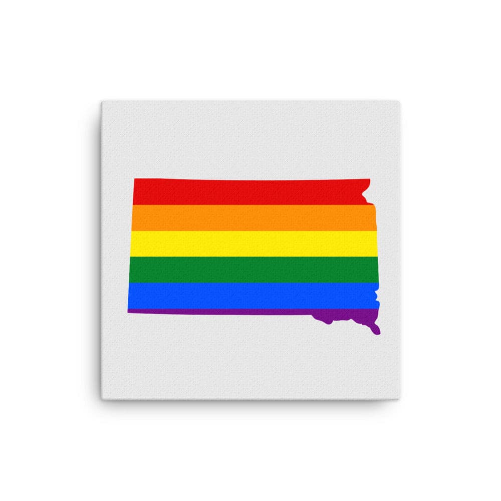 South Dakota LGBTQ Pride Canvas Wall Art 12″×12″ thin-canvas-_in_-12x12-front-641b71d680518