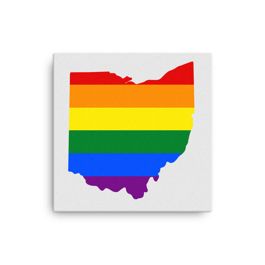 Ohio LGBTQ Pride Canvas Wall Art 12″×12″ Pride Ohio thin-canvas-_in_-12x12-front-6424ce8e75728