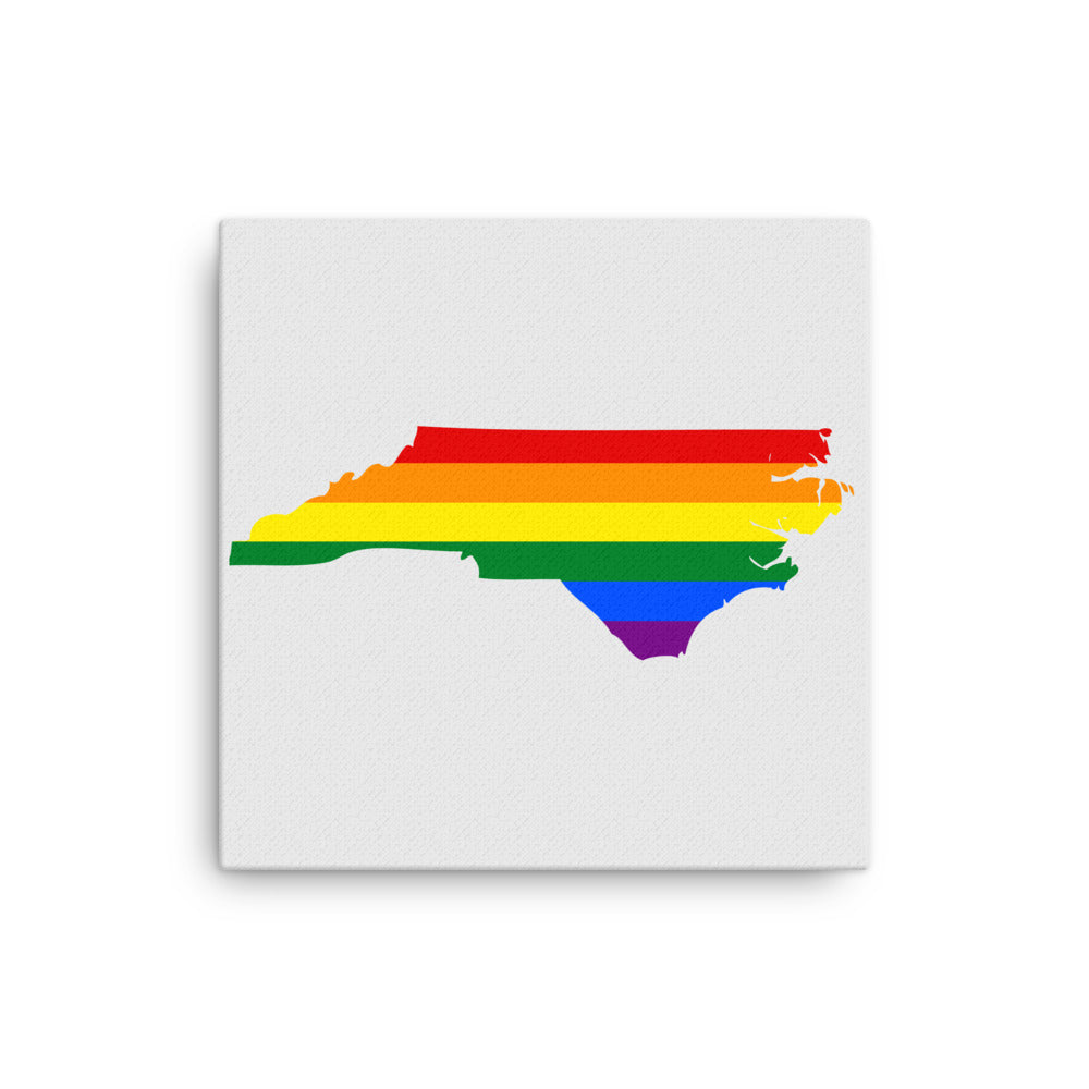 North Carolina LGBTQ Pride Canvas Wall Art thin-canvas-_in_-12x12-front-6424d48561a77