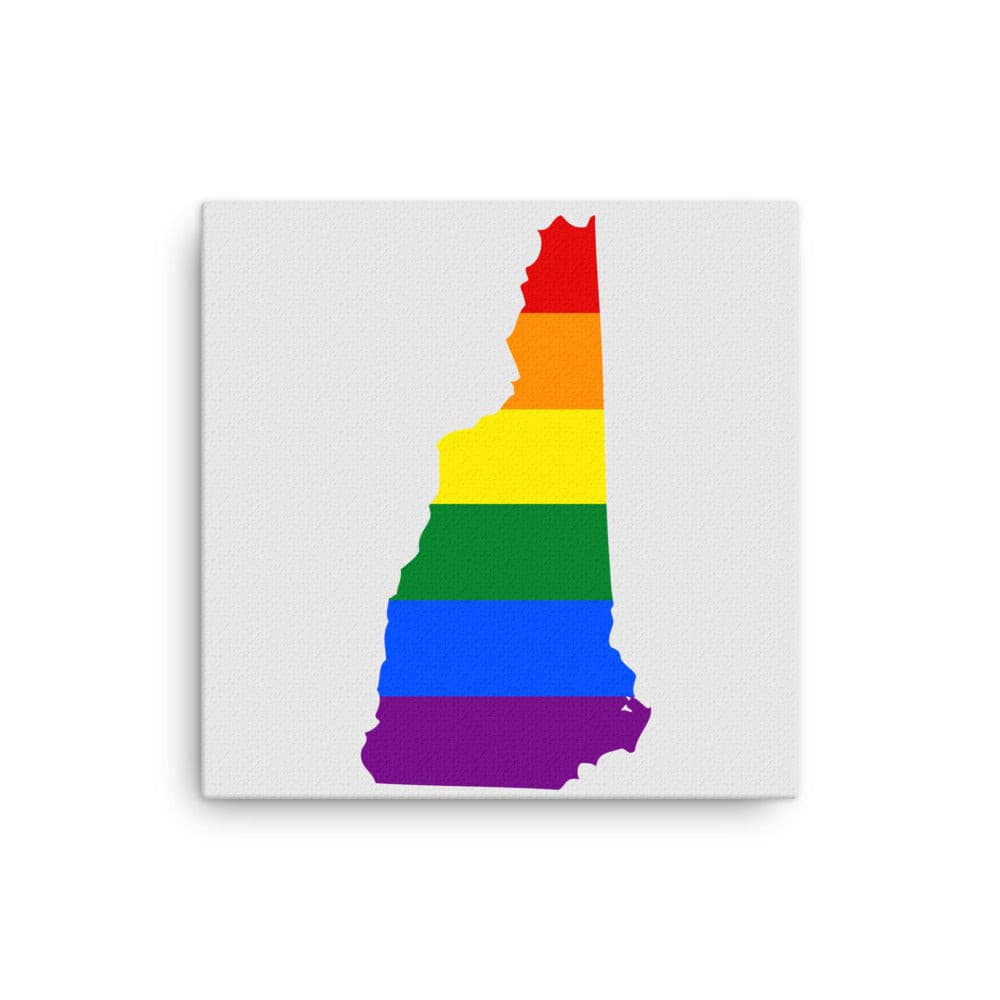 New Hampshire LGBTQ Pride Canvas Wall Art 12″×12″ Pride New Hampshire thin-canvas-_in_-12x12-front-6424de8046899