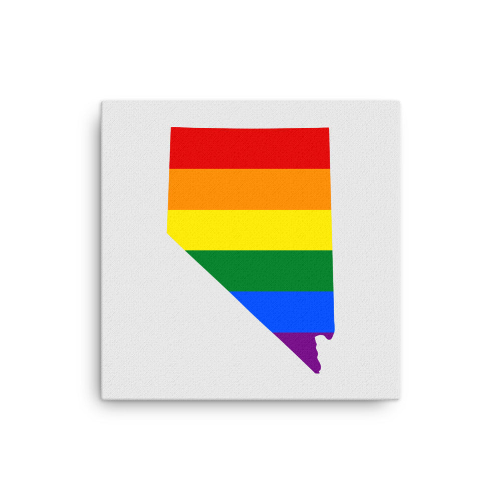 Nevada LGBTQ Pride Canvas Wall Art 12″×12″ Pride Nevada thin-canvas-_in_-12x12-front-6424e20619094