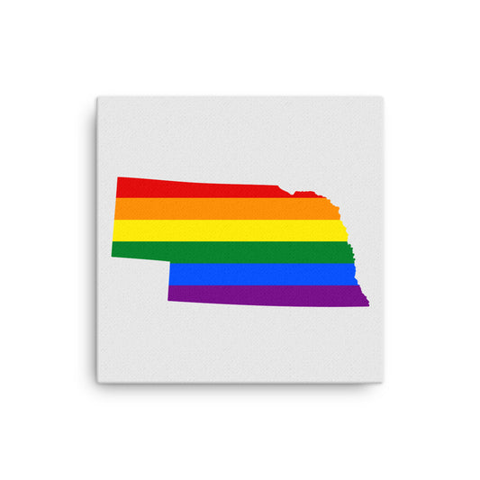 Nebraska LGBTQ Pride Canvas Wall Art thin-canvas-_in_-12x12-front-6424e47f938ee