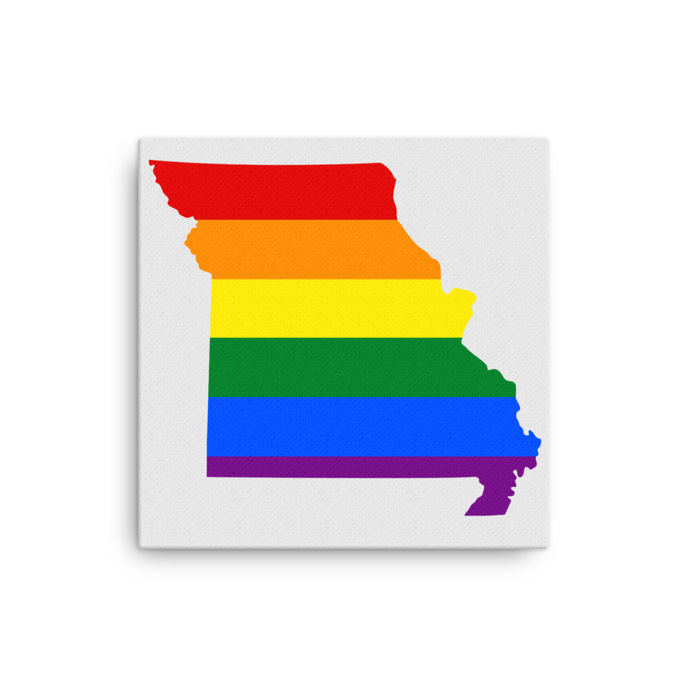 Missouri LGBTQ Pride Canvas Wall Art 12″×12″ Pride Missouri thin-canvas-_in_-12x12-front-642e1ccbdf709