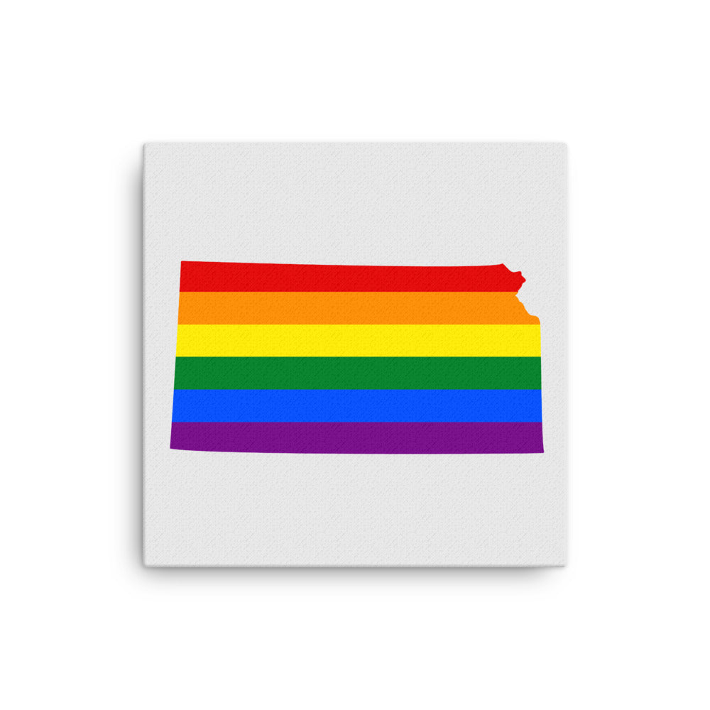 Kansas LGBTQ Pride Canvas Wall Art 12″×12″ Pride Kansas thin-canvas-_in_-12x12-front-642e23bea5fe9