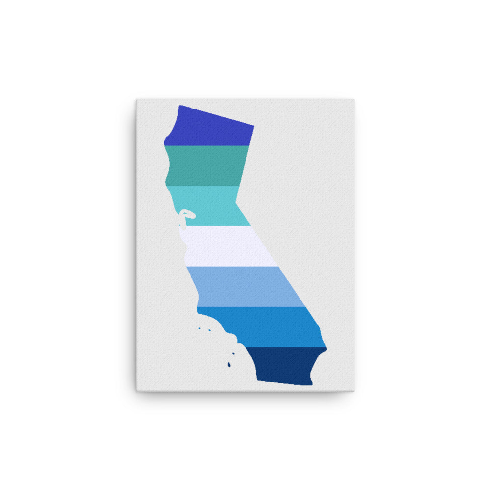 California Gay MLM Pride Vincian Canvas Wall Art 12in×16in Gay California thin-canvas-_in_-12x16-front-638eaa18bc903