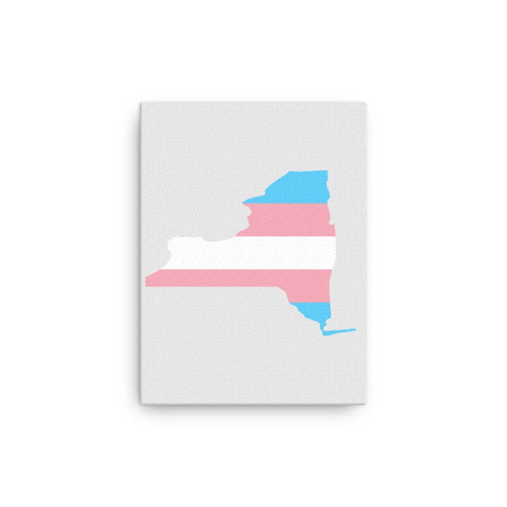 New York Transgender Trans Pride Canvas Wall Art 12in×16in Transgender New York thin-canvas-_in_-12x16-front-638f8d7687831