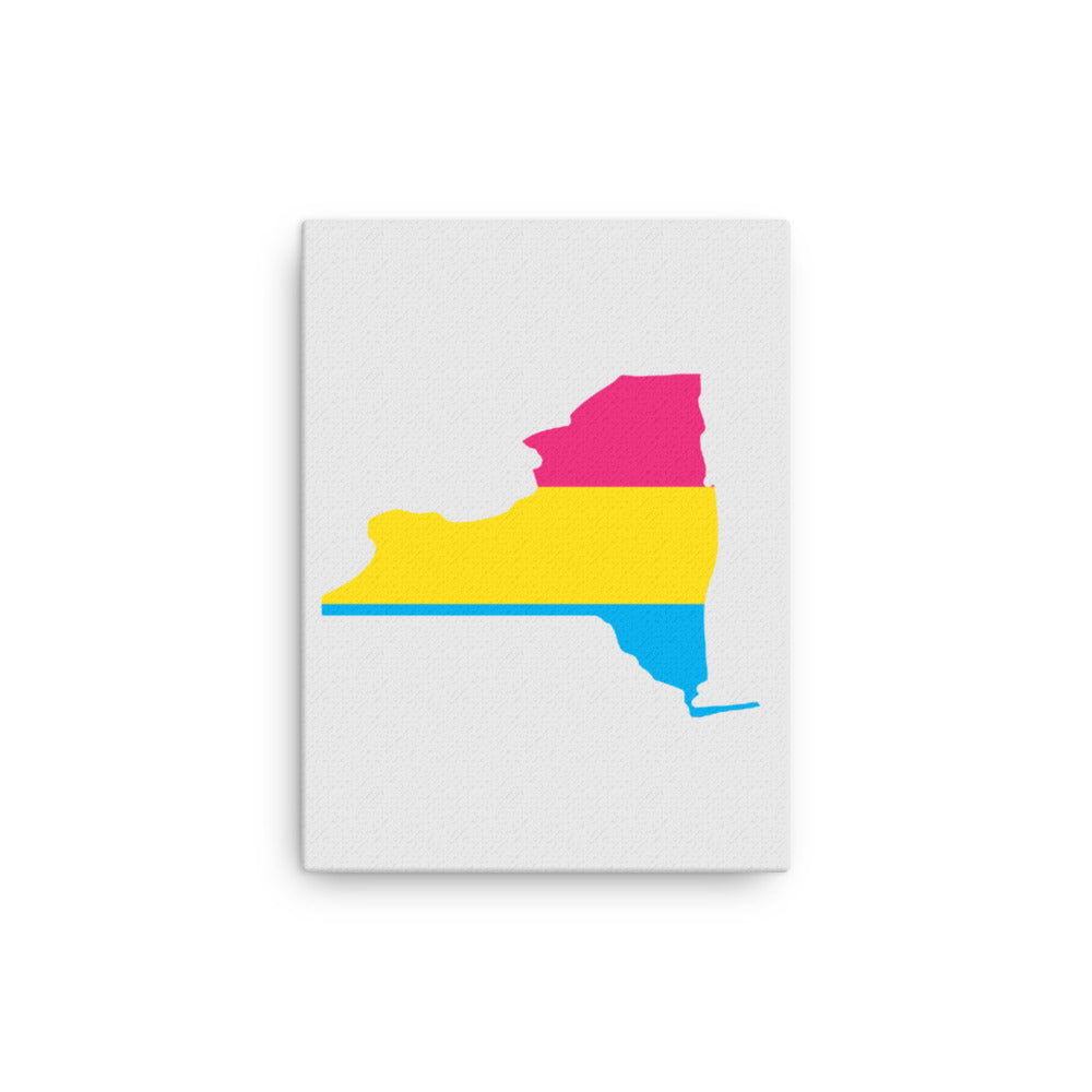 New York Pansexual Pan Pride Canvas Wall Art 12in×16in Pansexual New York thin-canvas-_in_-12x16-front-638fd4e5877c9