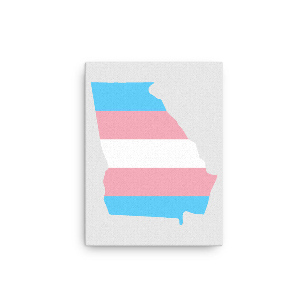 Georgia Transgender Trans Pride Canvas Wall Art 12in×16in Transgender Georgia thin-canvas-_in_-12x16-front-639254ada1bfd