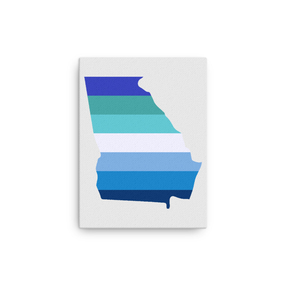 Georgia Gay MLM Pride Vincian Canvas Wall Art 12in×16in Gay Georgia thin-canvas-_in_-12x16-front-63925ec01c662