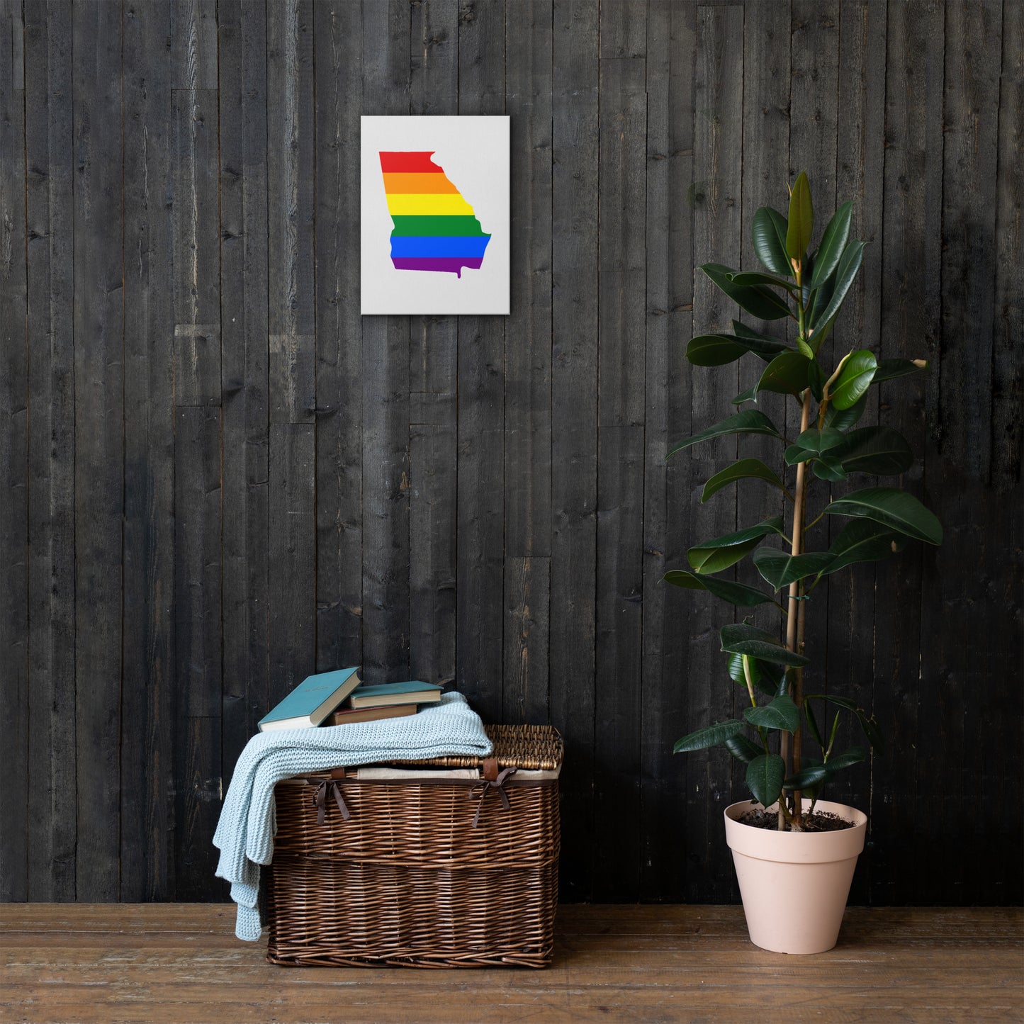 Georgia LGBTQ Pride Canvas Wall Art thin-canvas-_in_-12x16-front-63926549da4fe