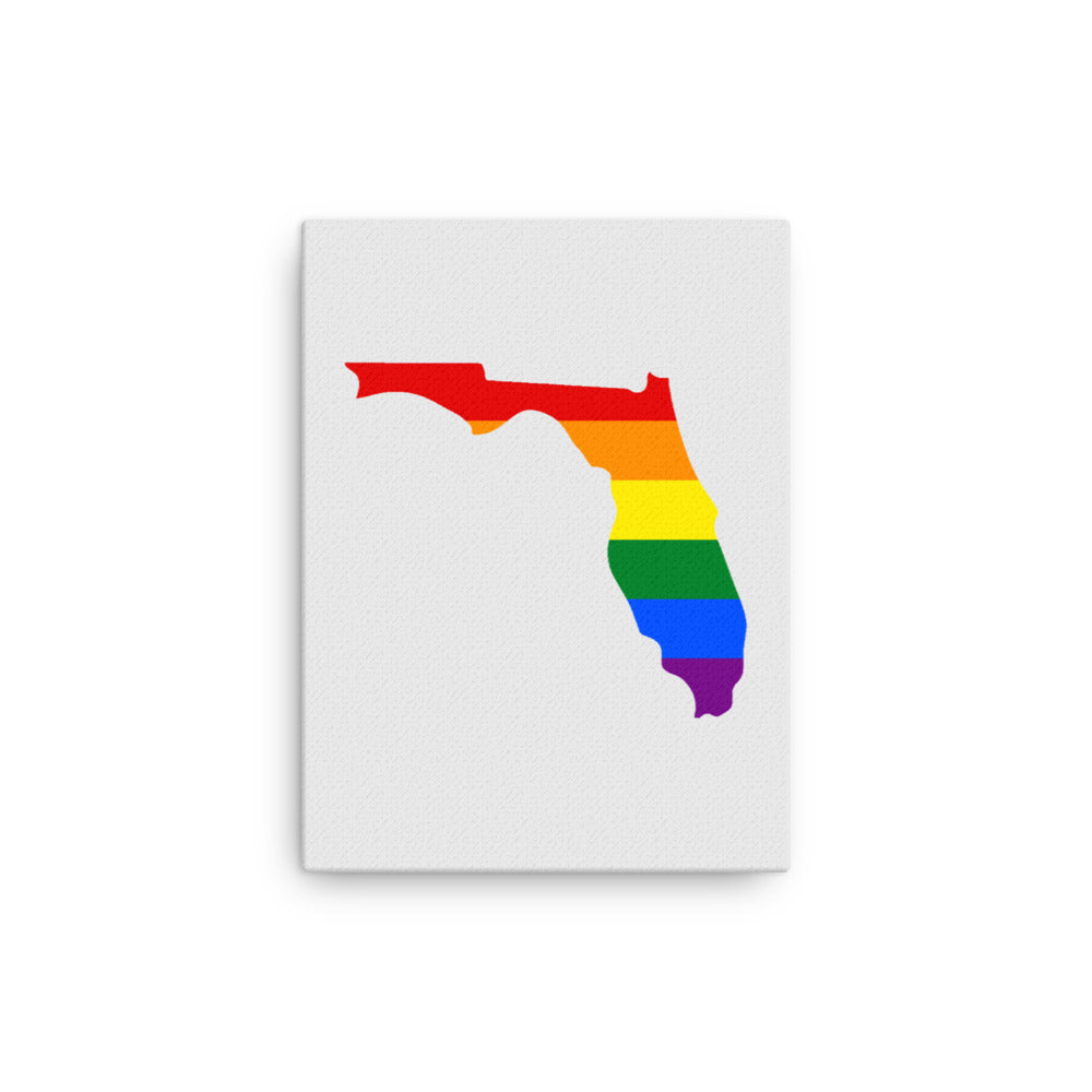 Florida Pride Canvas Wall Art 12in×16in Pride Florida thin-canvas-_in_-12x16-front-63991df9ef7e3