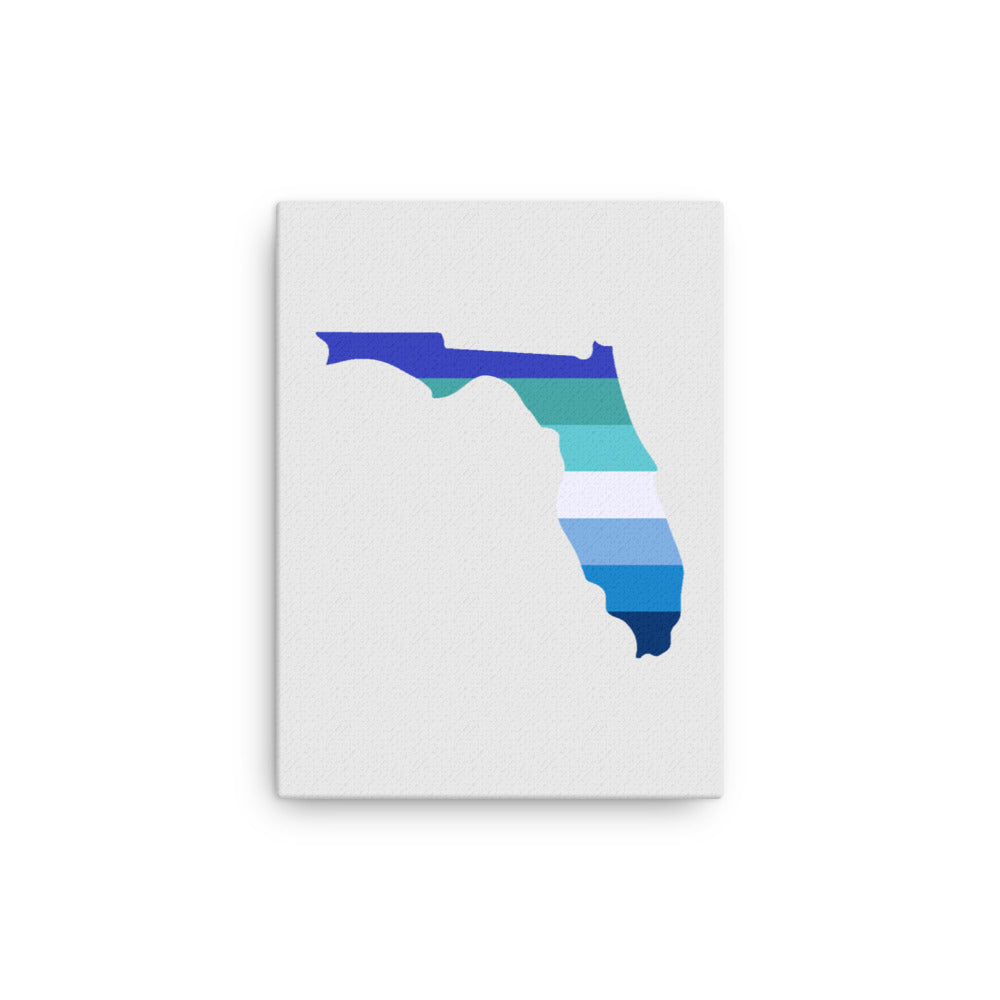 Florida Gay MLM Pride Vincian Canvas Wall Art 12in×16in Gay Florida thin-canvas-_in_-12x16-front-63991f10e4a7e