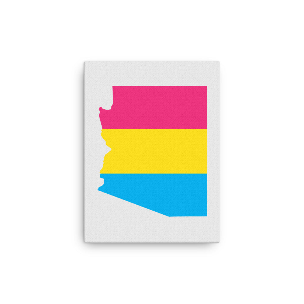 Arizona Pansexual Pan Pride Canvas Wall Art 12in×16in Pansexual Arizona thin-canvas-_in_-12x16-front-63acee5a04e2d