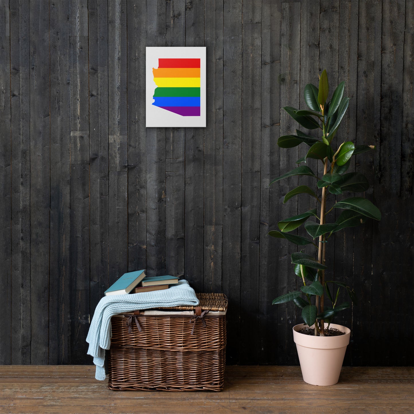 Arizona LGBTQ Pride Canvas Wall Art thin-canvas-_in_-12x16-front-63acf3450a959