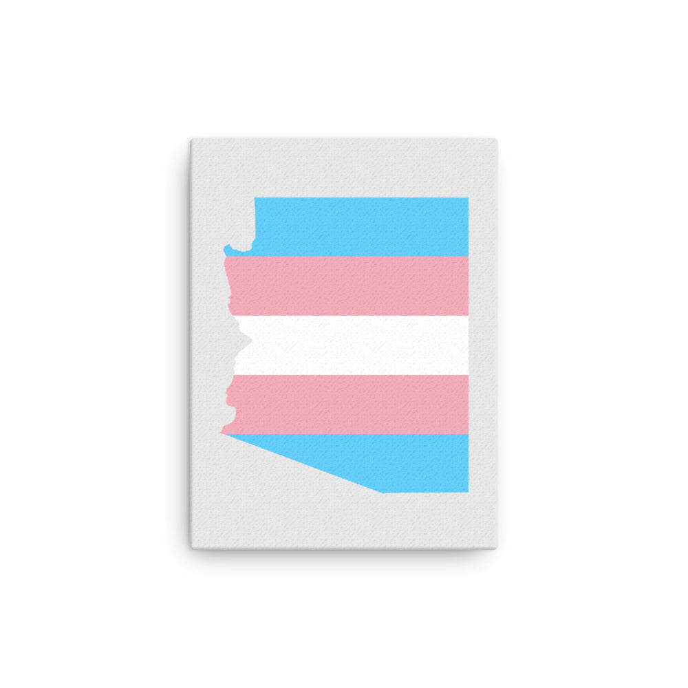 Arizona Transgender Trans Pride Canvas Wall Art 12in×16in Transgender Arizona thin-canvas-_in_-12x16-front-63acf57423af5