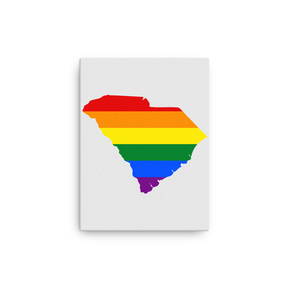 South Carolina LGBTQ Pride Canvas Wall Art 12″×16″ Pride South Carolina thin-canvas-_in_-12x16-front-641c9f4255267