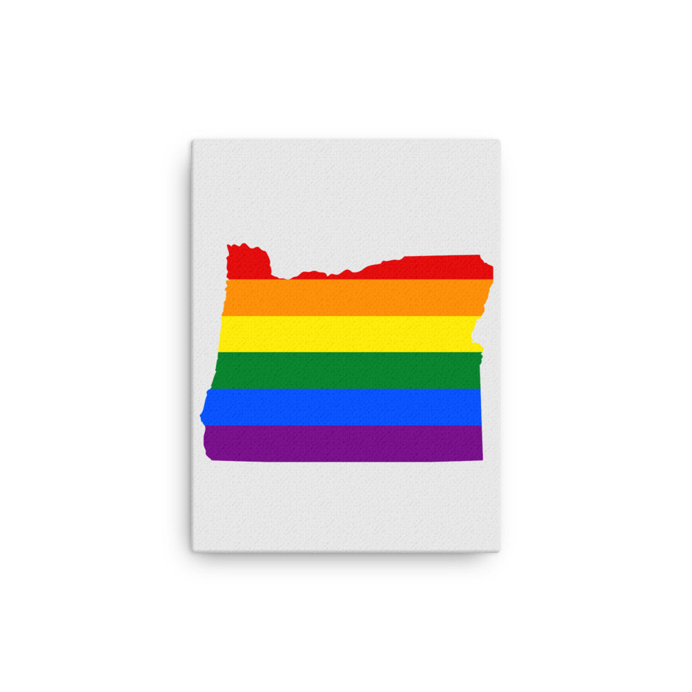 Oregon LGBTQ Pride Canvas Wall Art 12″×16″ Pride Oregon thin-canvas-_in_-12x16-front-6424c151d5358